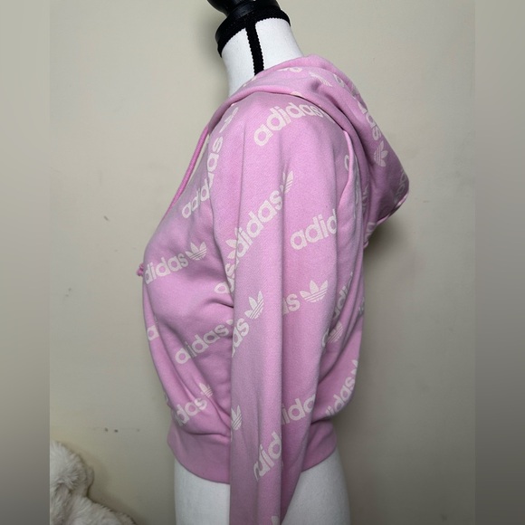 Adidas Light Pink Semi Cropped Jacket 💕 - Picture 4 of 6